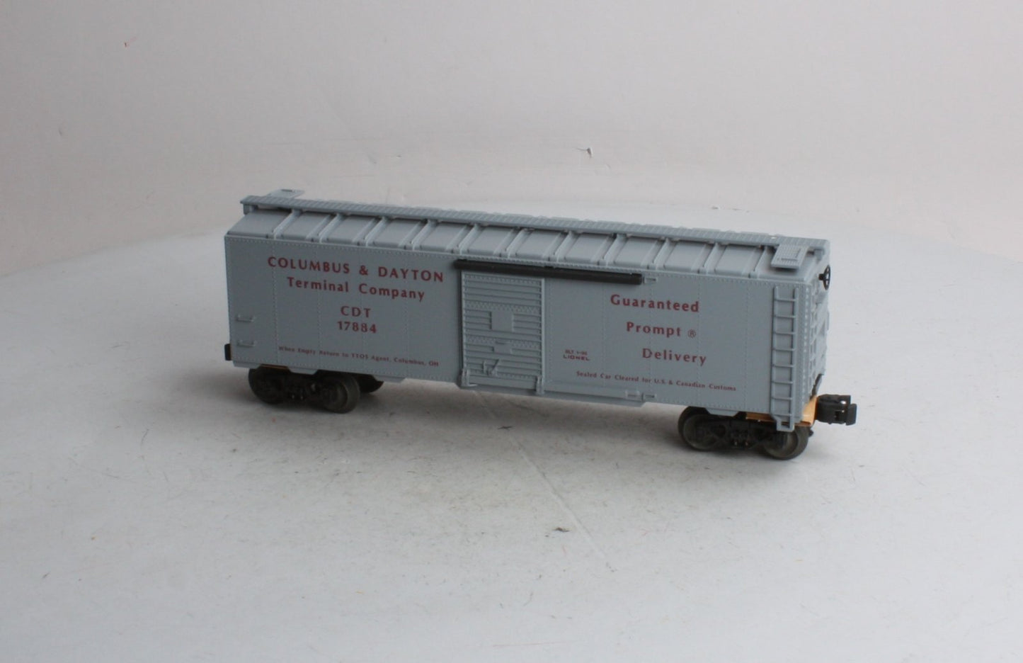 Lionel 6-17884 O 1990 TTOS Convention Columbus & Dayton Terminal Company Box Car LN/Box