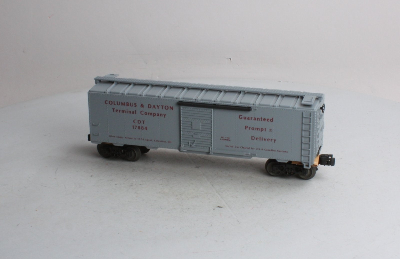Lionel 6-17884 O 1990 TTOS Convention Columbus & Dayton Terminal Company Box Car LN/Box