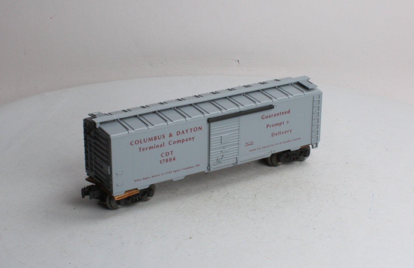 Lionel 6-17884 O 1990 TTOS Convention Columbus & Dayton Terminal Company Box Car LN/Box