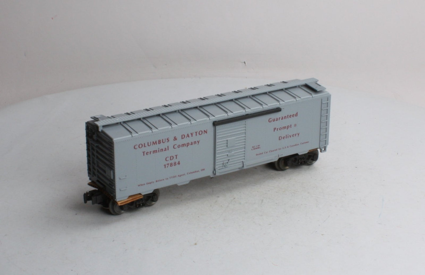 Lionel 6-17884 O 1990 TTOS Convention Columbus & Dayton Terminal Company Box Car EX/Box