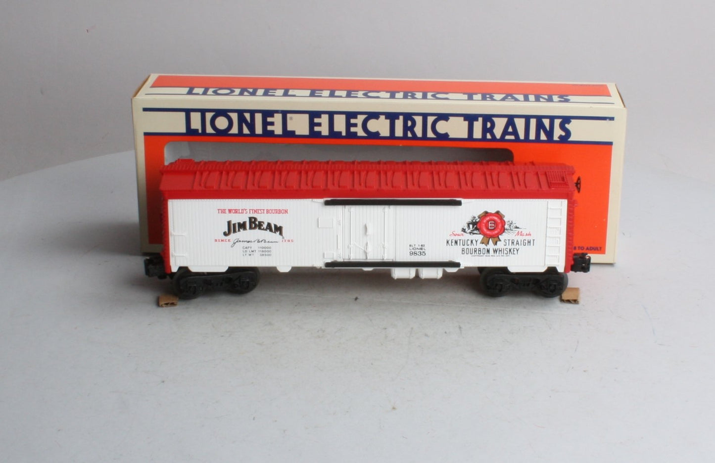 Lionel 6-9835 O Gauge Jim Beam Billboard Reefer LN/Box