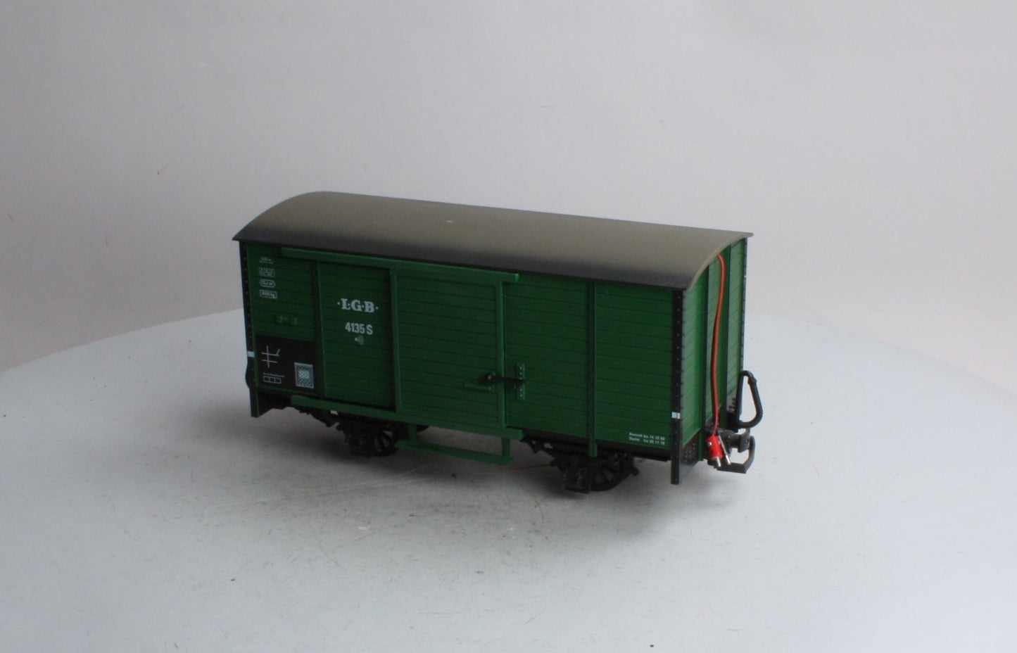 LGB 4135S G Scale Boxcar with Steam Sounds EX/Box
