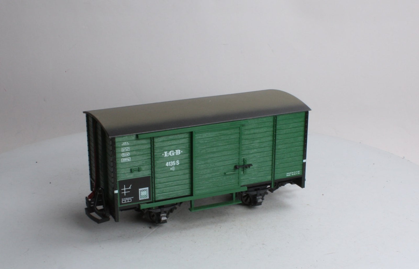 LGB 4135S G Scale Boxcar with Steam Sounds EX/Box