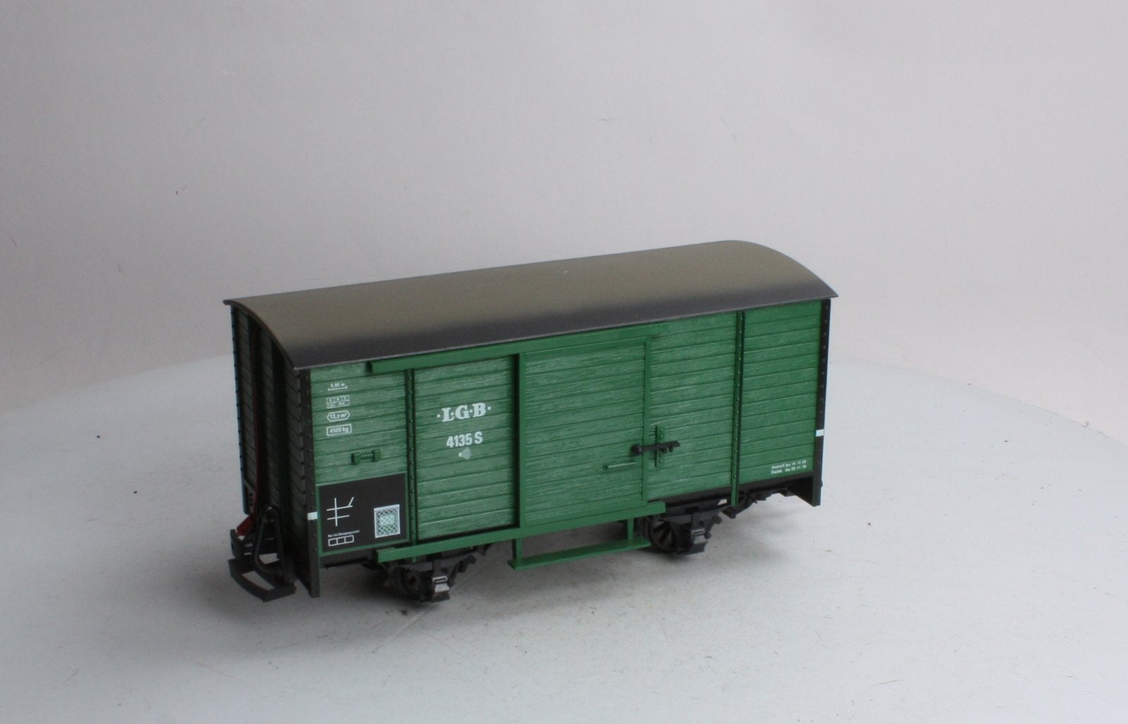 LGB 4135S G Scale Boxcar with Steam Sounds EX/Box