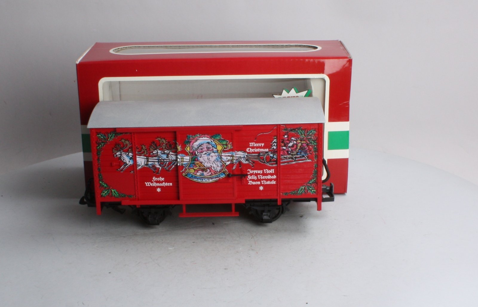 LGB 43352 G Scale Merry Christmas Sound Boxcar LN/Box