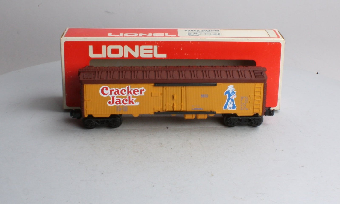 Lionel 6-9853 O Gauge Cracker Jack Billboard Reefer Car (Yellow) LN/Box