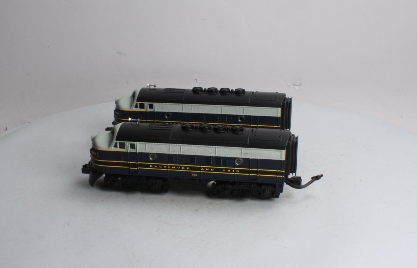 MTH 30-2143-1 B&O F-3 AA Diesel Engine Set w/PS1 #951/956 LN/Box