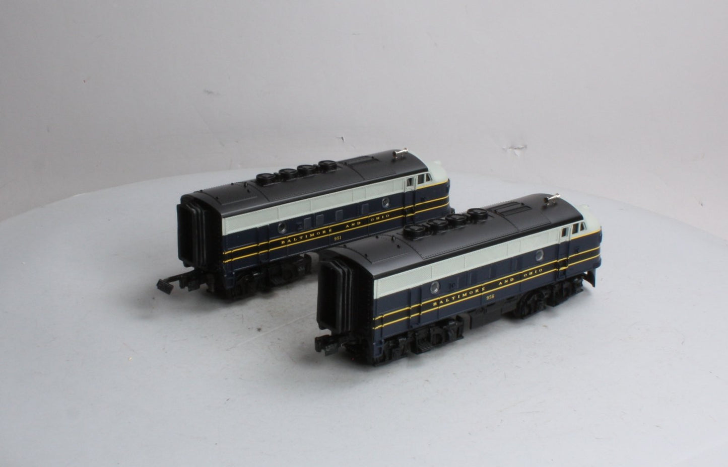 MTH 30-2143-1 B&O F-3 AA Diesel Engine Set w/PS1 #951/956 LN/Box