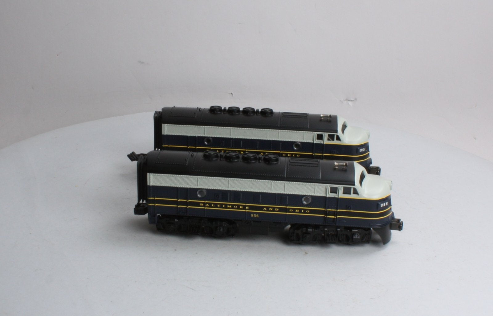 MTH 30-2143-1 B&O F-3 AA Diesel Engine Set w/PS1 #951/956 LN/Box