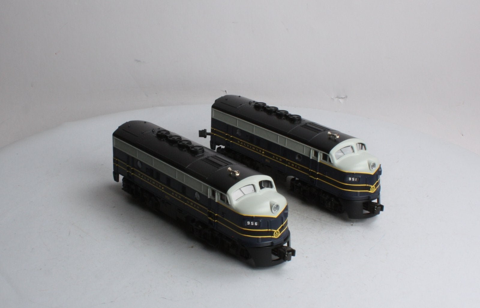 MTH 30-2143-1 B&O F-3 AA Diesel Engine Set w/PS1 #951/956 LN/Box