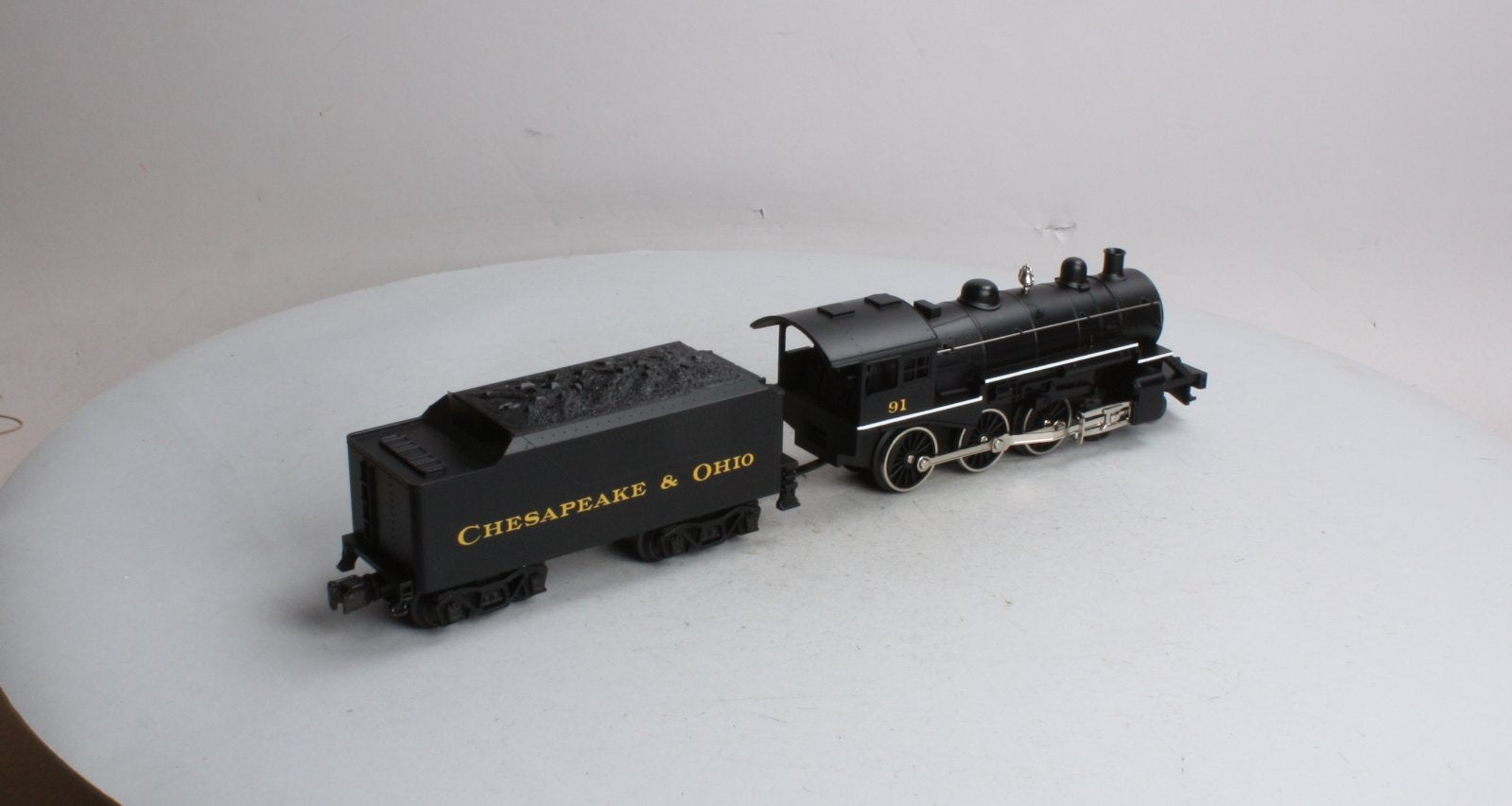 MTH 30-1154-1 Chesapeake & Ohio 4-6-0 Steam Locomotive & Tender w/PS1 #91 LN/Box