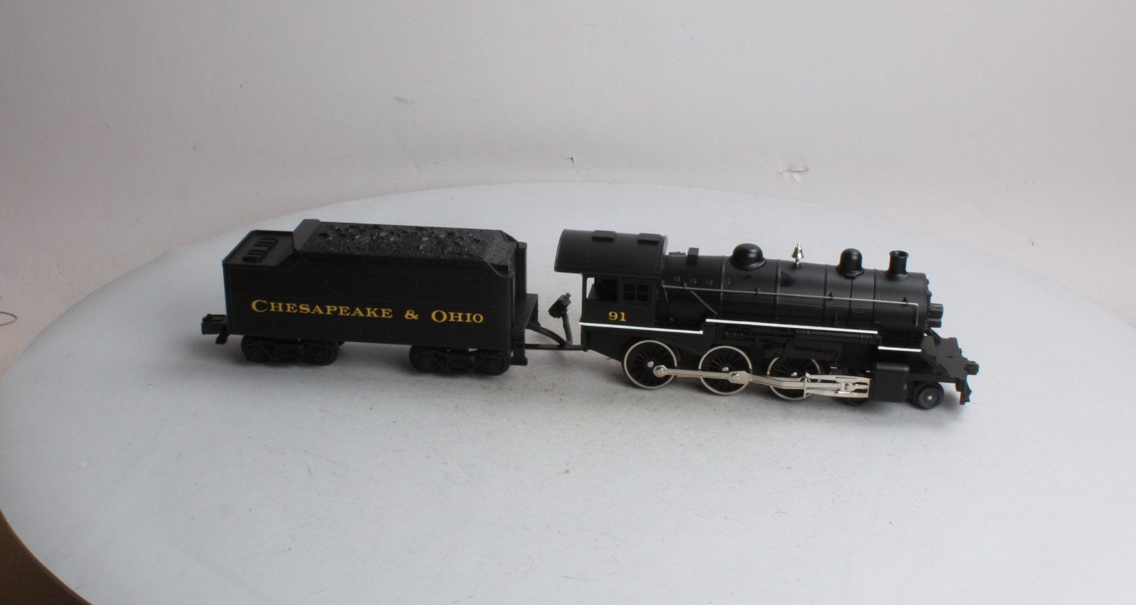 MTH 30-1154-1 Chesapeake & Ohio 4-6-0 Steam Locomotive & Tender w/PS1 #91 LN/Box