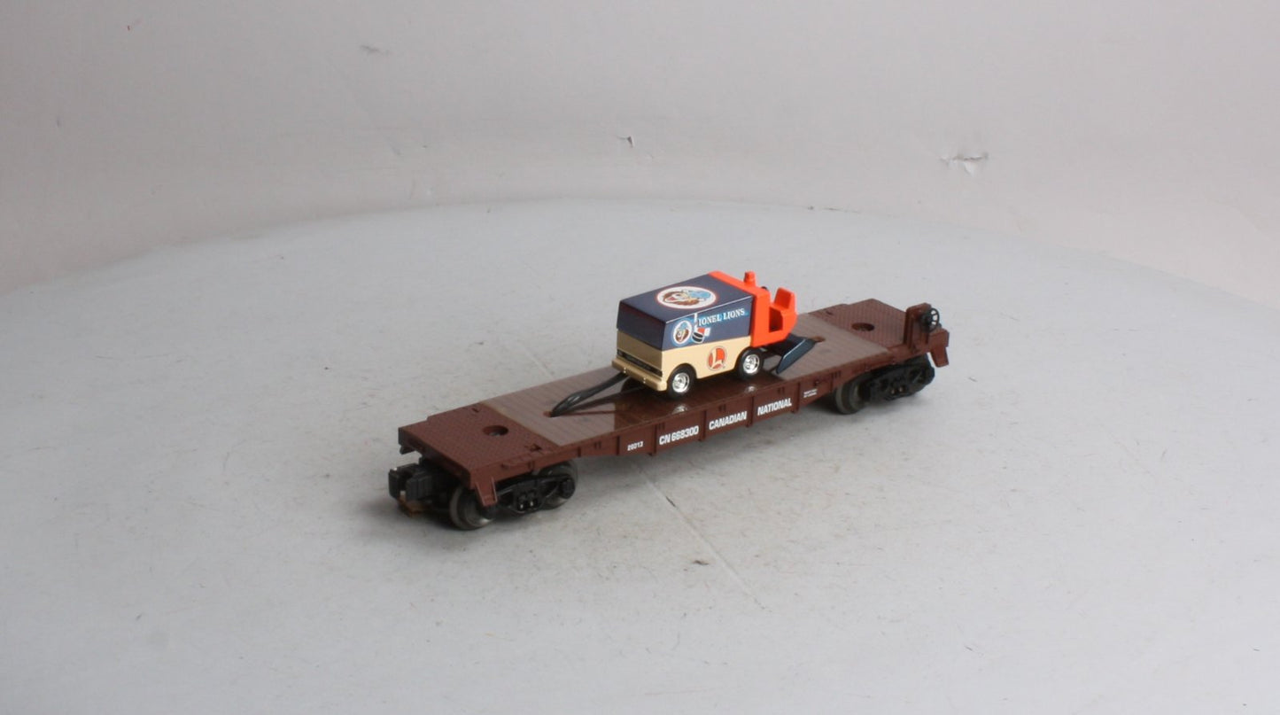 Lionel 6-26013 O Canadian National Flatcar w/Zamboni Ice Resurfacing Machine LN/Box