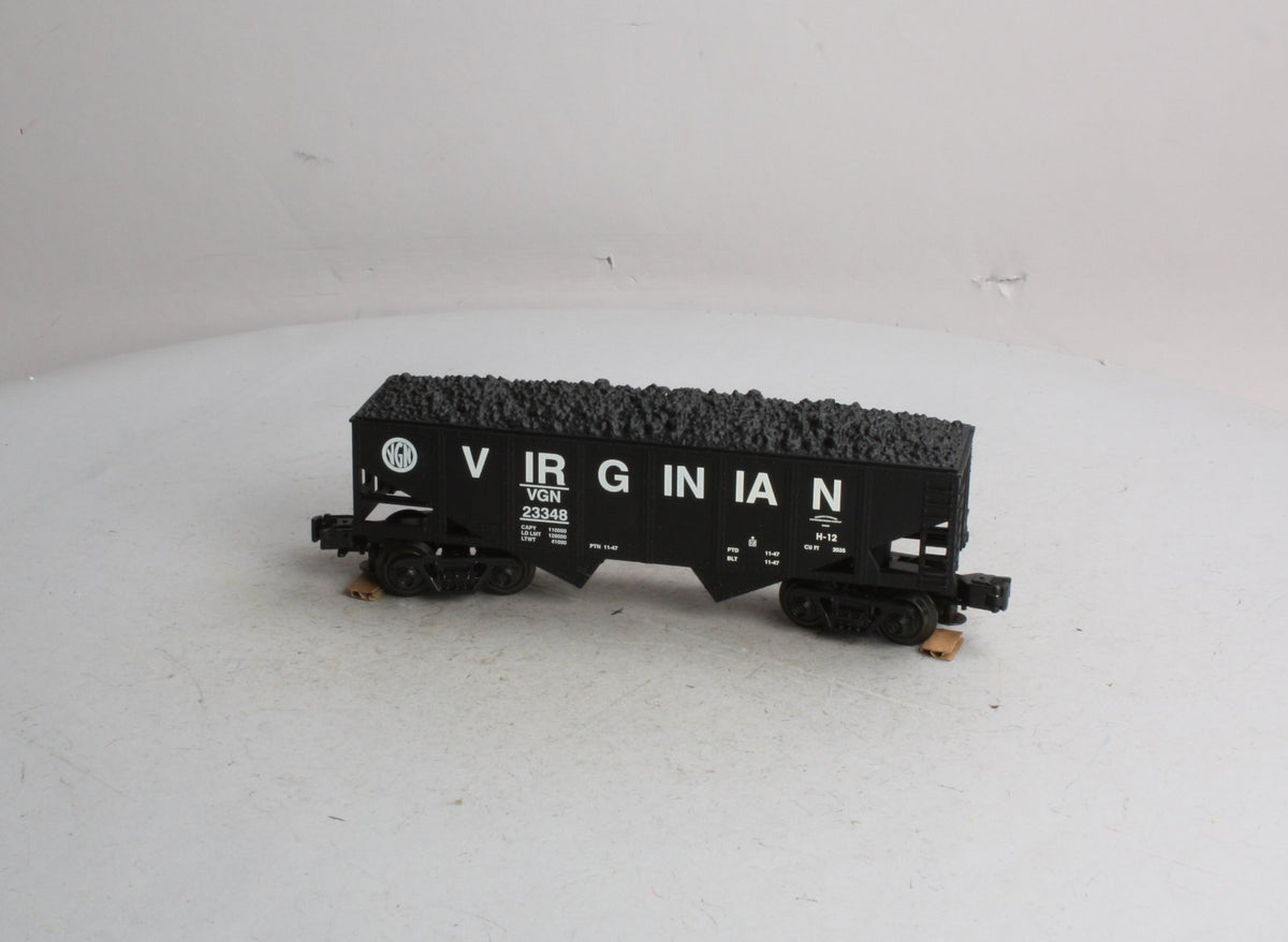 Industrial Rail 4001 O Gauge Virginian O27 Hopper Car w/ Coal Load #23348 LN