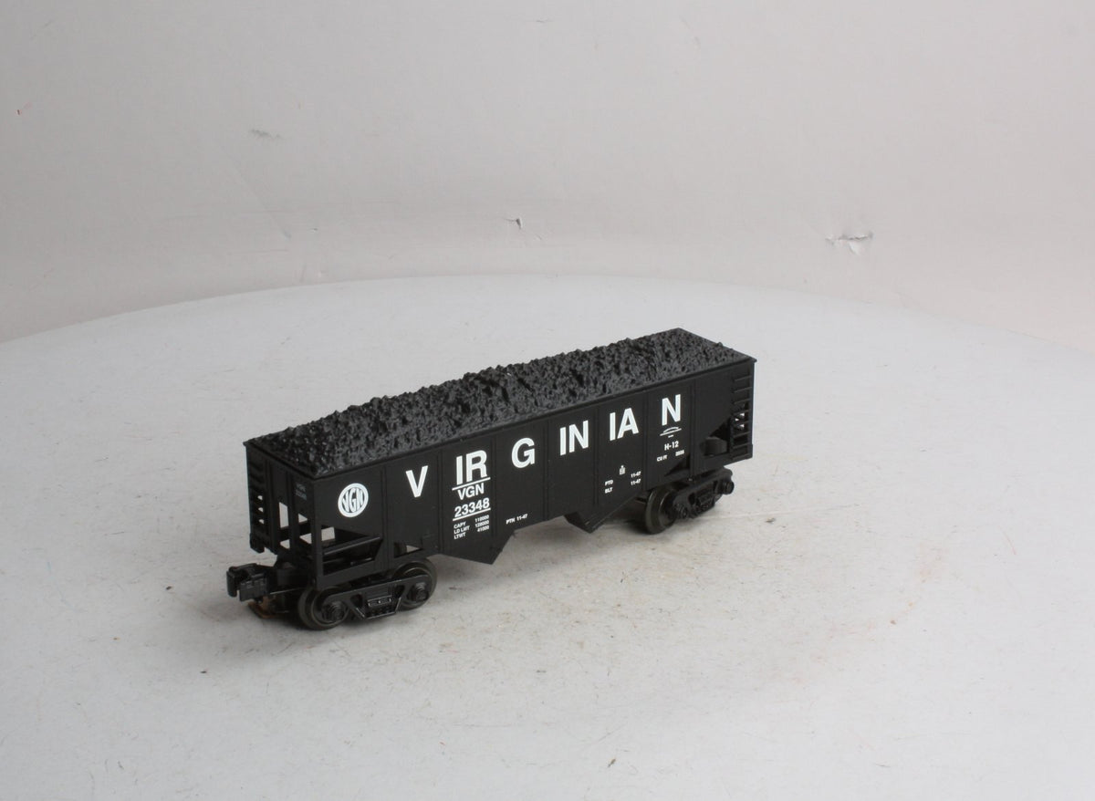 Industrial Rail 4001 O Gauge Virginian O27 Hopper Car w/ Coal Load #23348 LN
