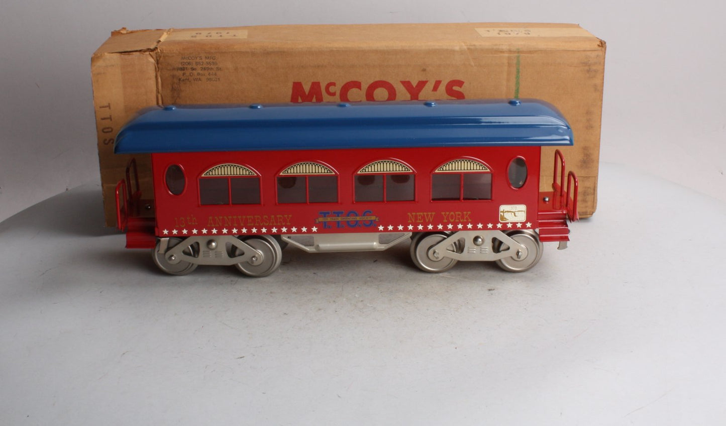 McCoy TTOS 1979 Standard Gauge 13th Anniversary New York Passenger Car LN/Box