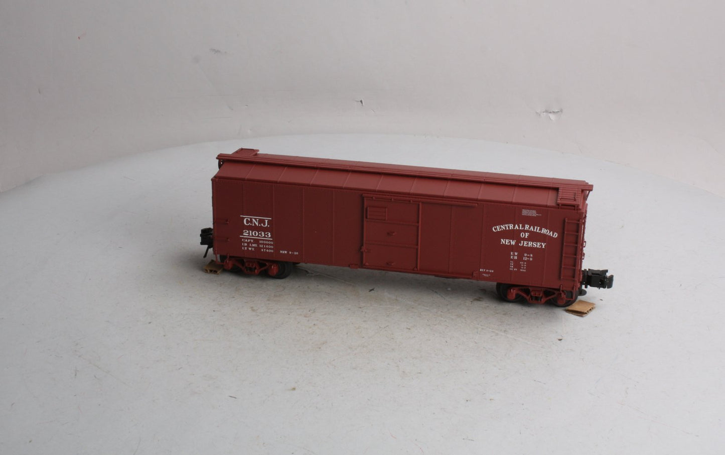 Atlas 8752-2 3-Rail Jersey Central 1923 ARA 40' Steel Boxcar #21033 LN/Box