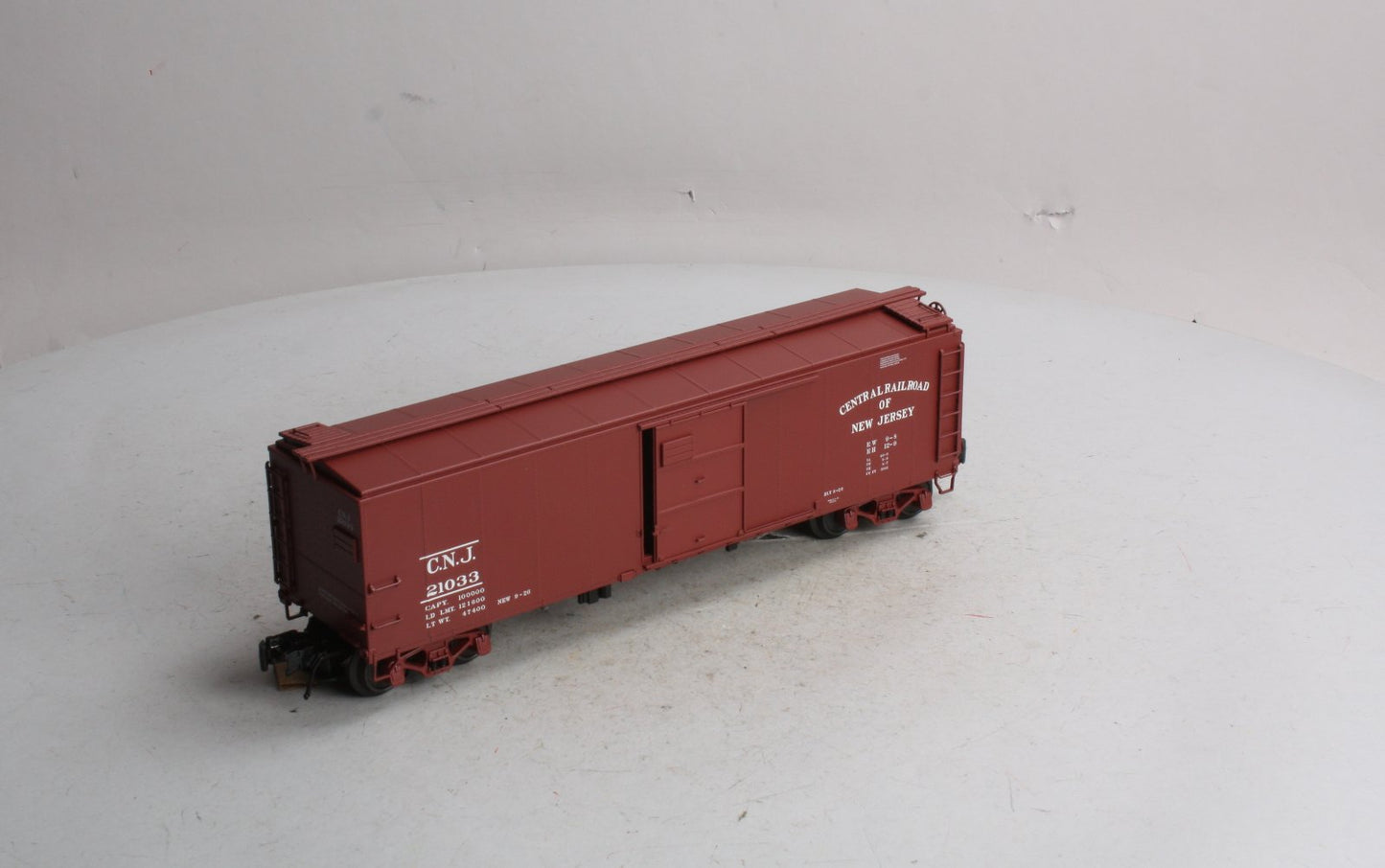 Atlas 8752-2 3-Rail Jersey Central 1923 ARA 40' Steel Boxcar #21033 LN/Box