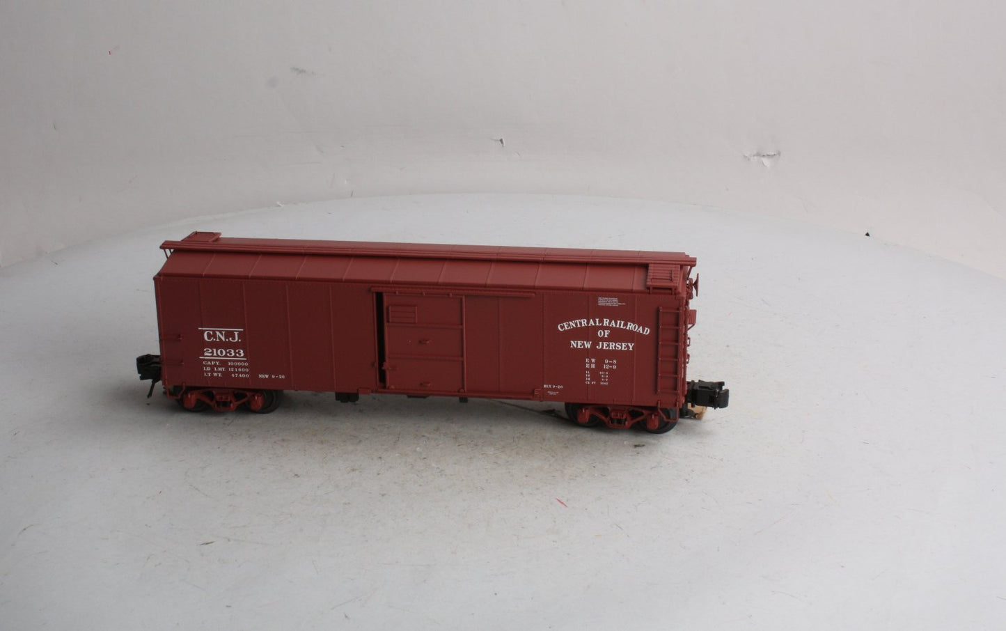 Atlas 8752-2 3-Rail Jersey Central 1923 ARA 40' Steel Boxcar #21033 LN/Box
