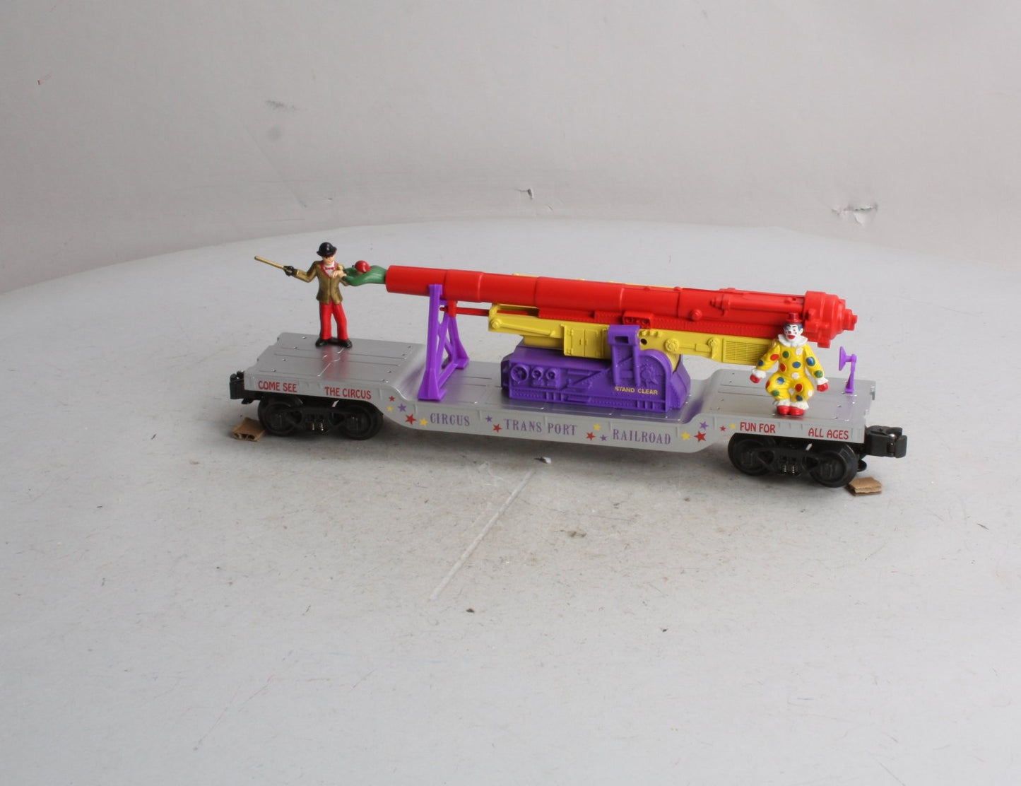 K-Line K662-5302  O Gauge Circus Transport Flatcar w/ Cannon & Figures NIB