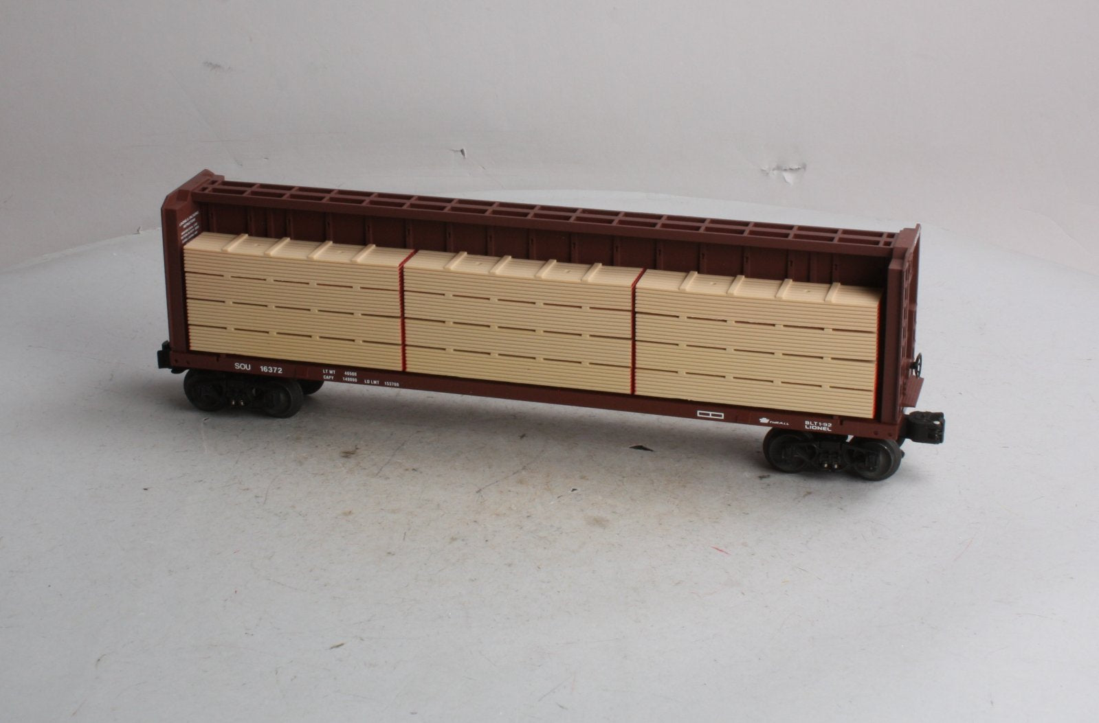 Lionel 6-16372 O Gauge Southern I-Beam Flat Car w/ Wood Load LN/Box