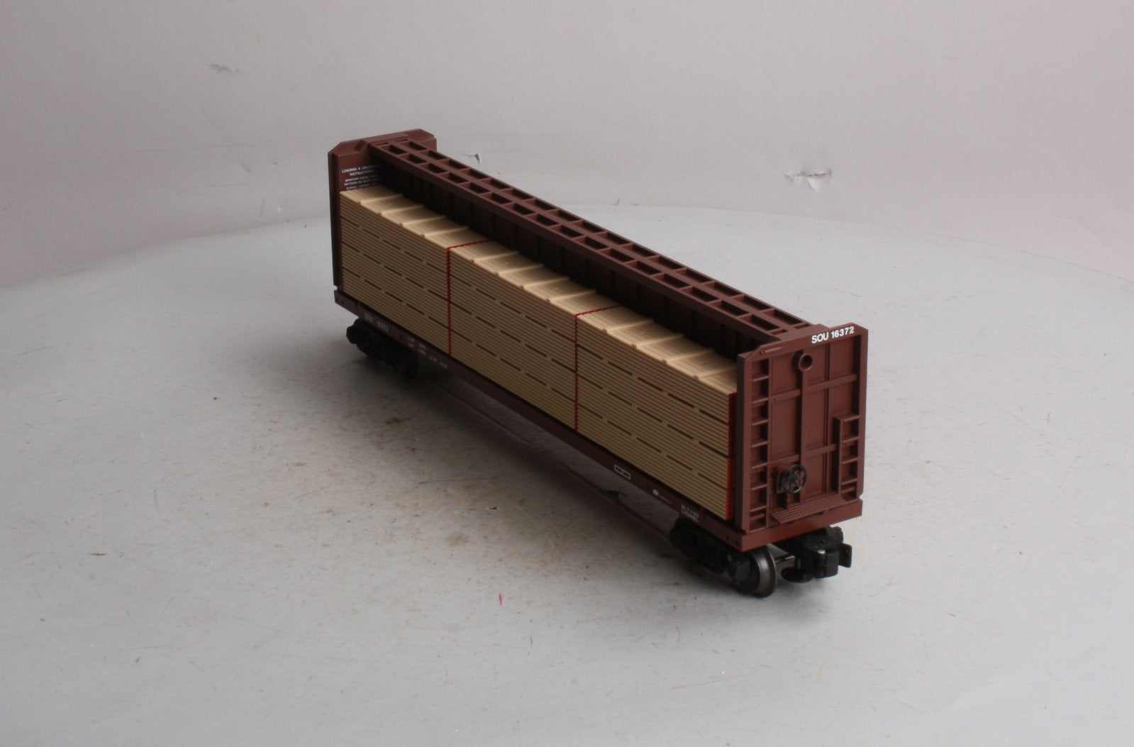 Lionel 6-16372 O Gauge Southern I-Beam Flat Car w/ Wood Load LN/Box