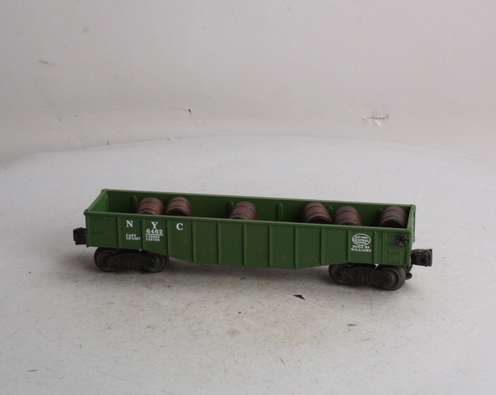 Williams GC03 New York Central Gondola W/Barrels #6462 NIB