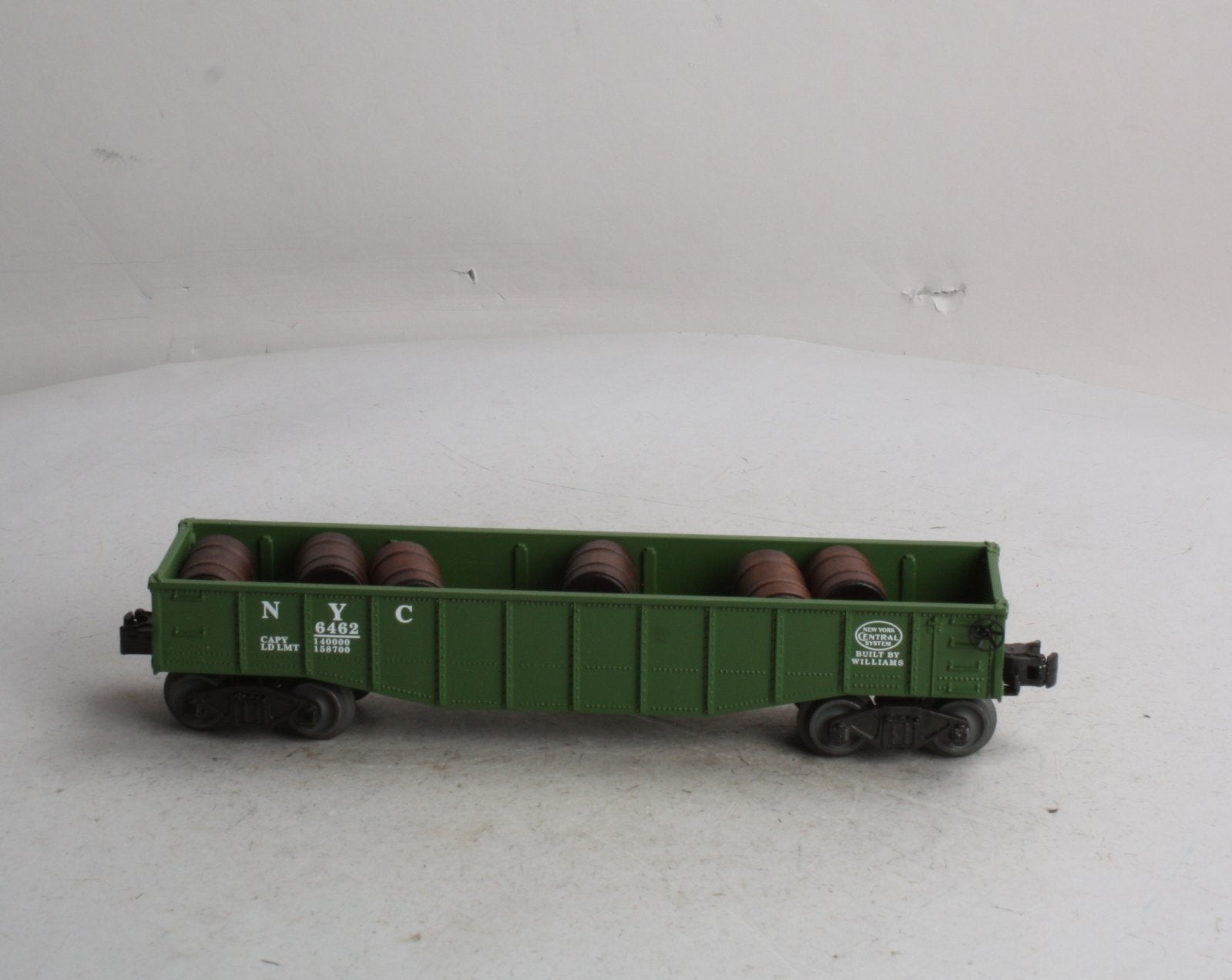 Williams GC03 New York Central Gondola W/Barrels #6462 NIB