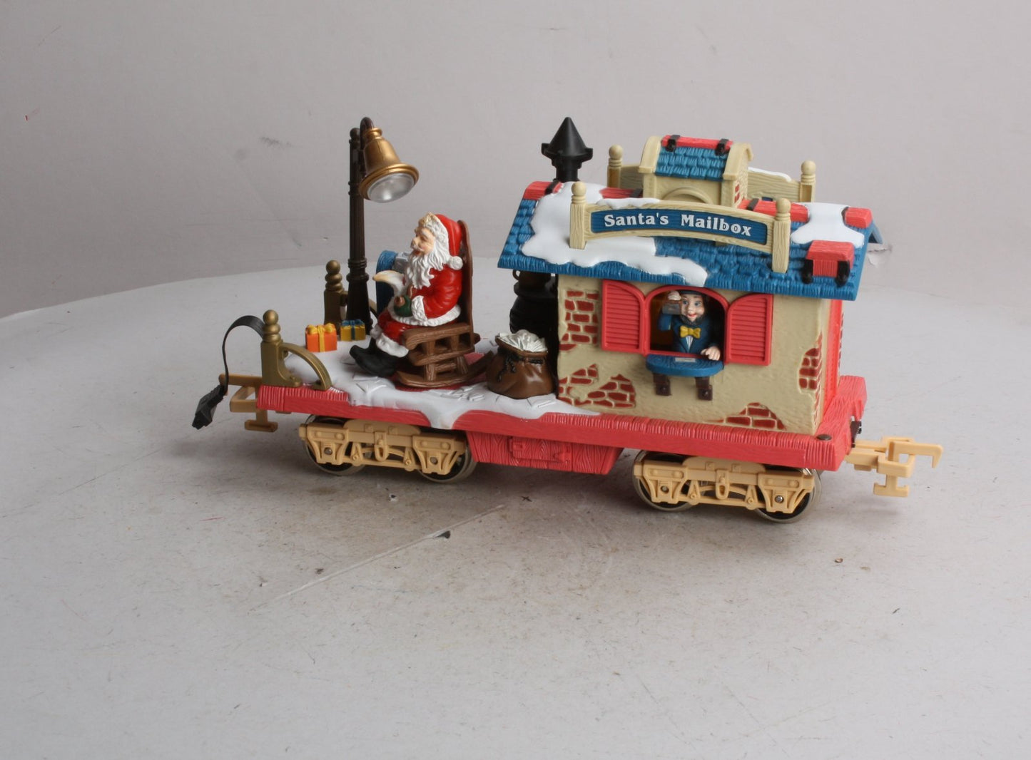 New Bright 380-1 G Scale Animated Santa's Mailbox Car - Metal Wheels EX/Box