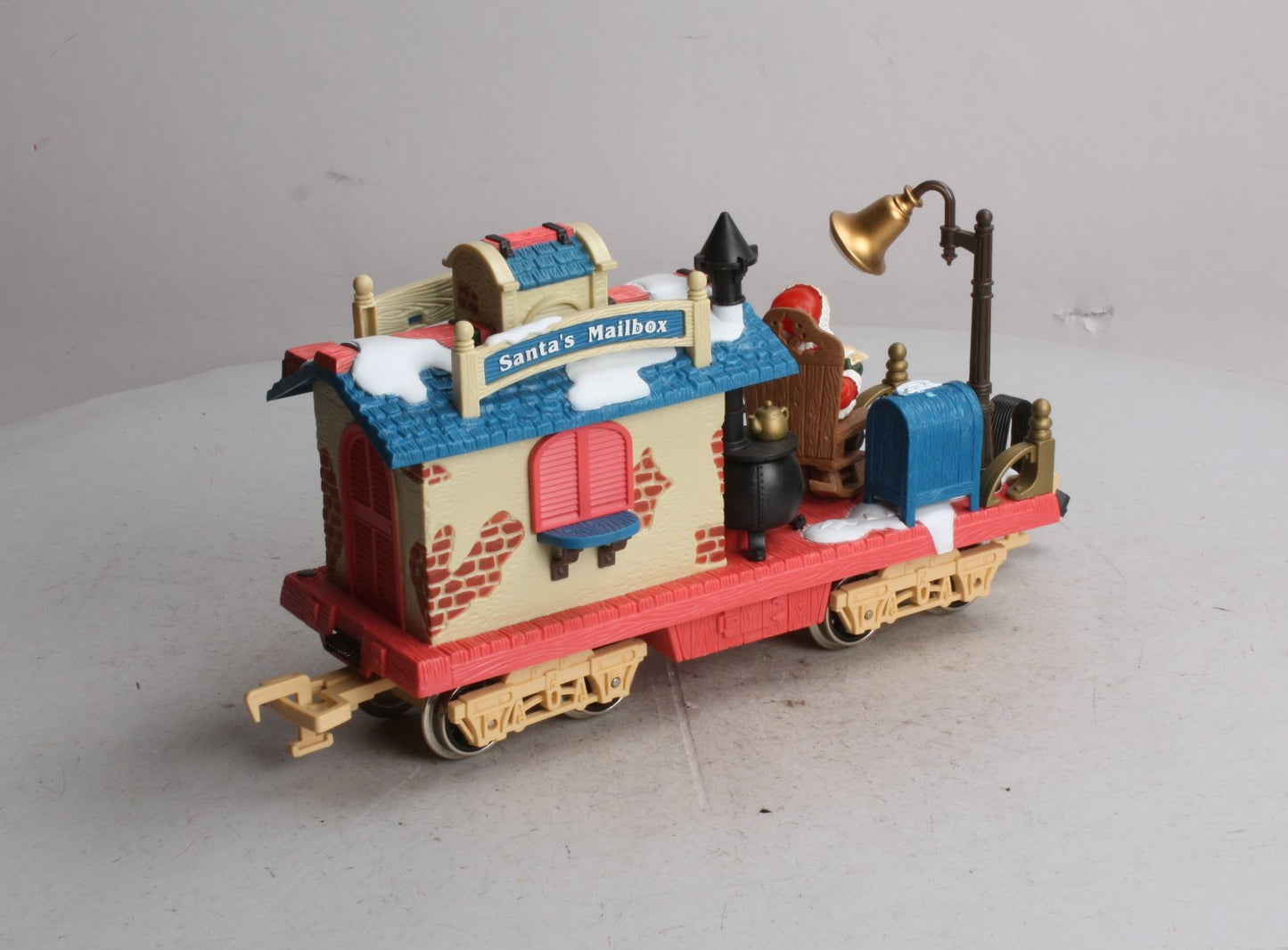 New Bright 380-1 G Scale Animated Santa's Mailbox Car - Metal Wheels EX/Box