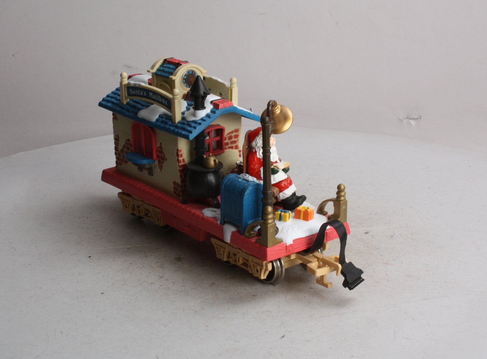 New Bright 380-1 G Scale Animated Santa's Mailbox Car - Metal Wheels EX/Box