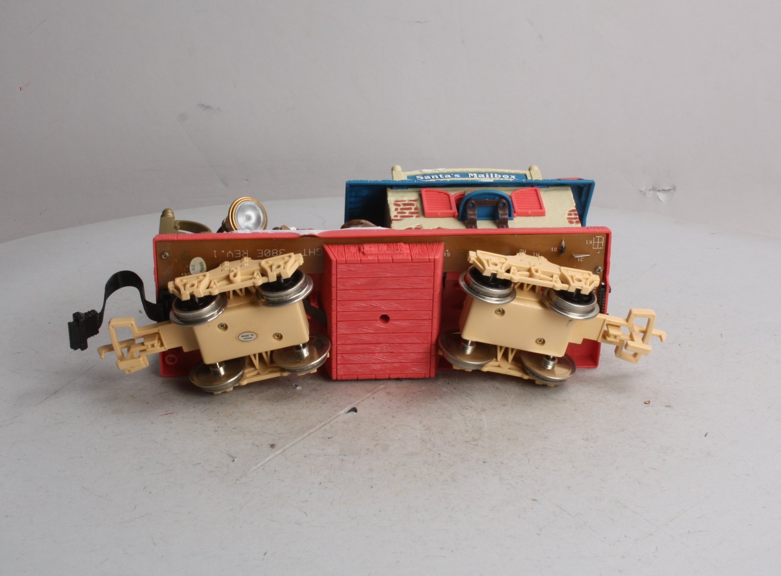 New Bright 380-1 G Scale Animated Santa's Mailbox Car - Metal Wheels EX/Box