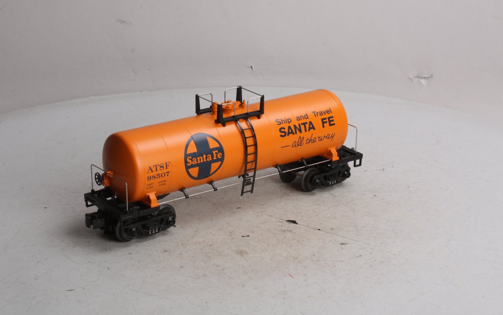 MTH 30-7395 O Gauge Santa Fe Modern Tank Car #98507 LN/Box