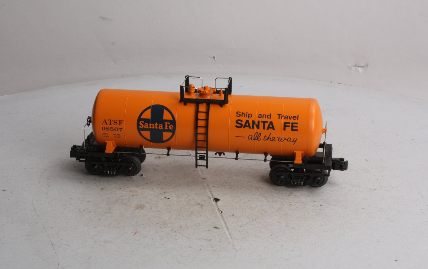 MTH 30-7395 O Gauge Santa Fe Modern Tank Car #98507 LN/Box
