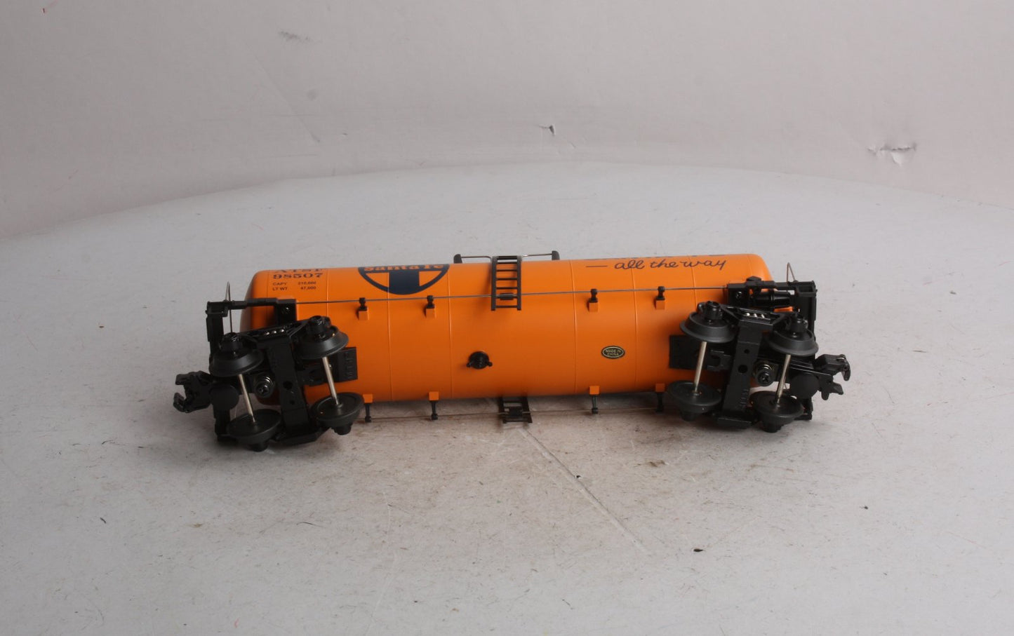 MTH 30-7395 O Gauge Santa Fe Modern Tank Car #98507 LN/Box