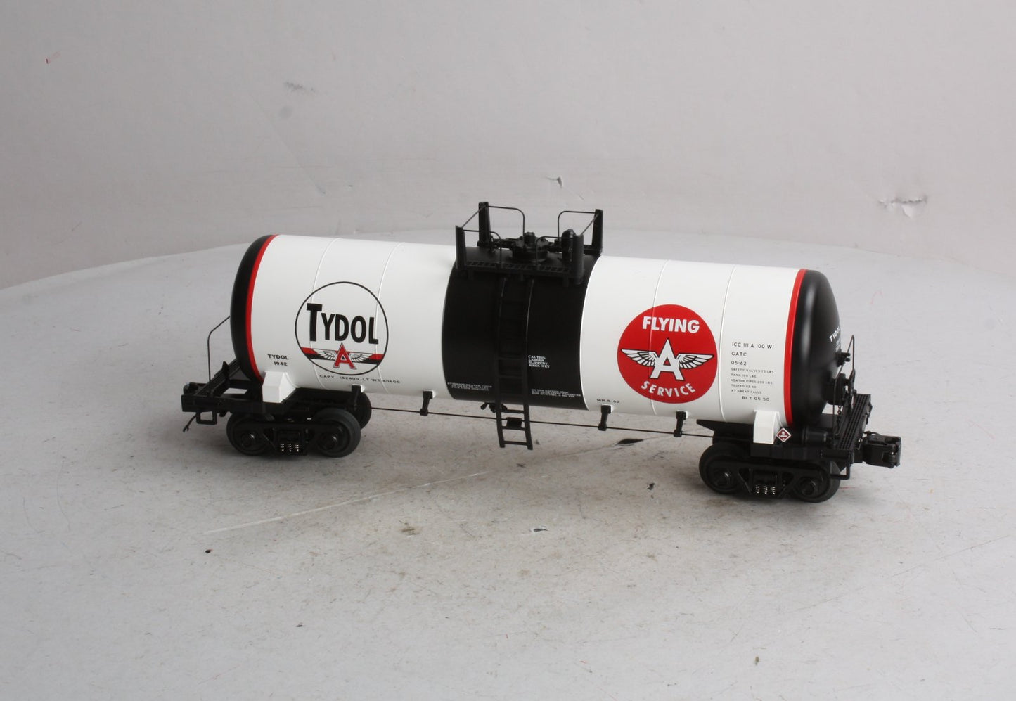 MTH 20-96122 O Gauge Tidewater Oil "Tydol Flying A Service" Tank Car #1942 LN/Box