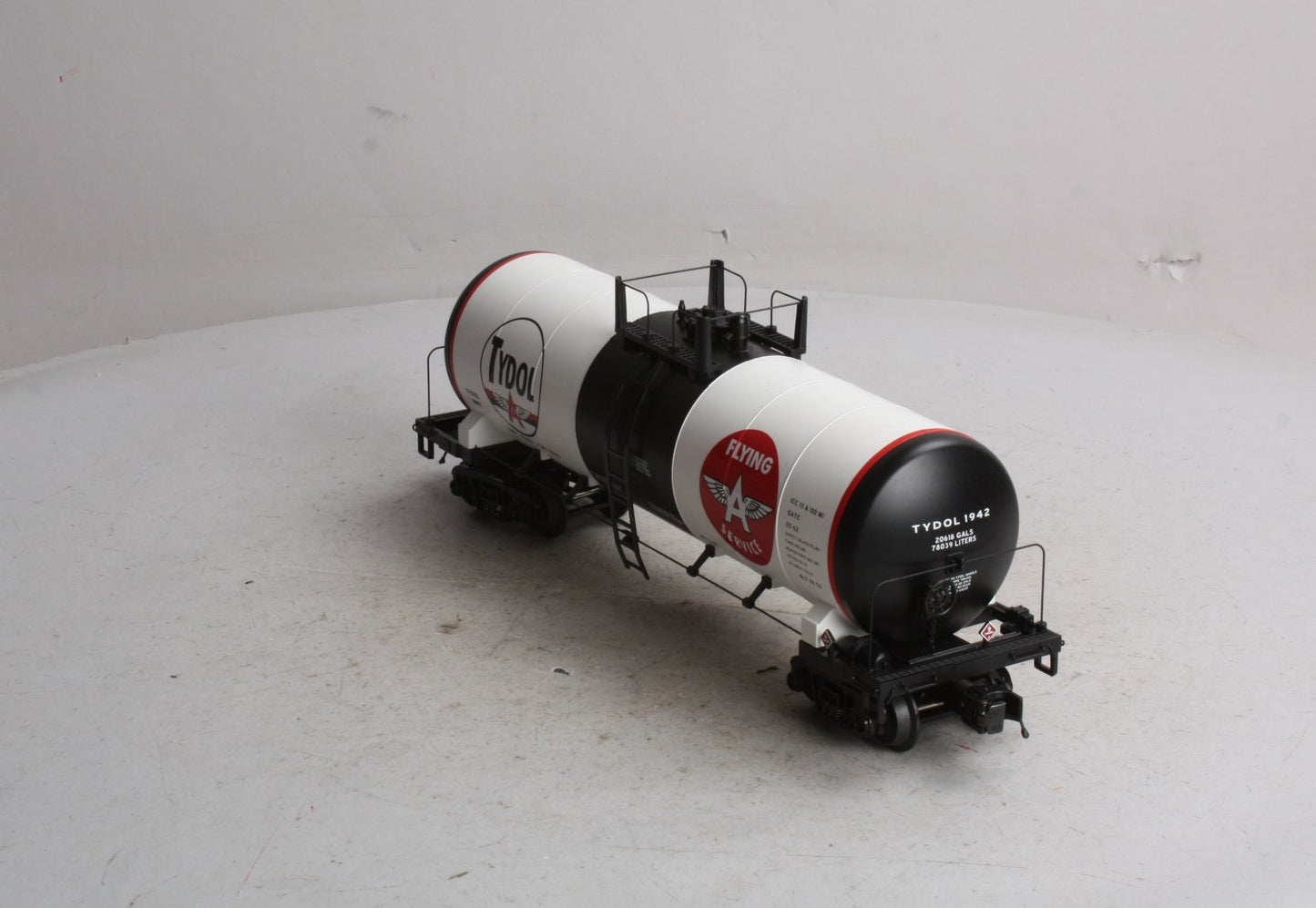 MTH 20-96122 O Gauge Tidewater Oil "Tydol Flying A Service" Tank Car #1942 LN/Box