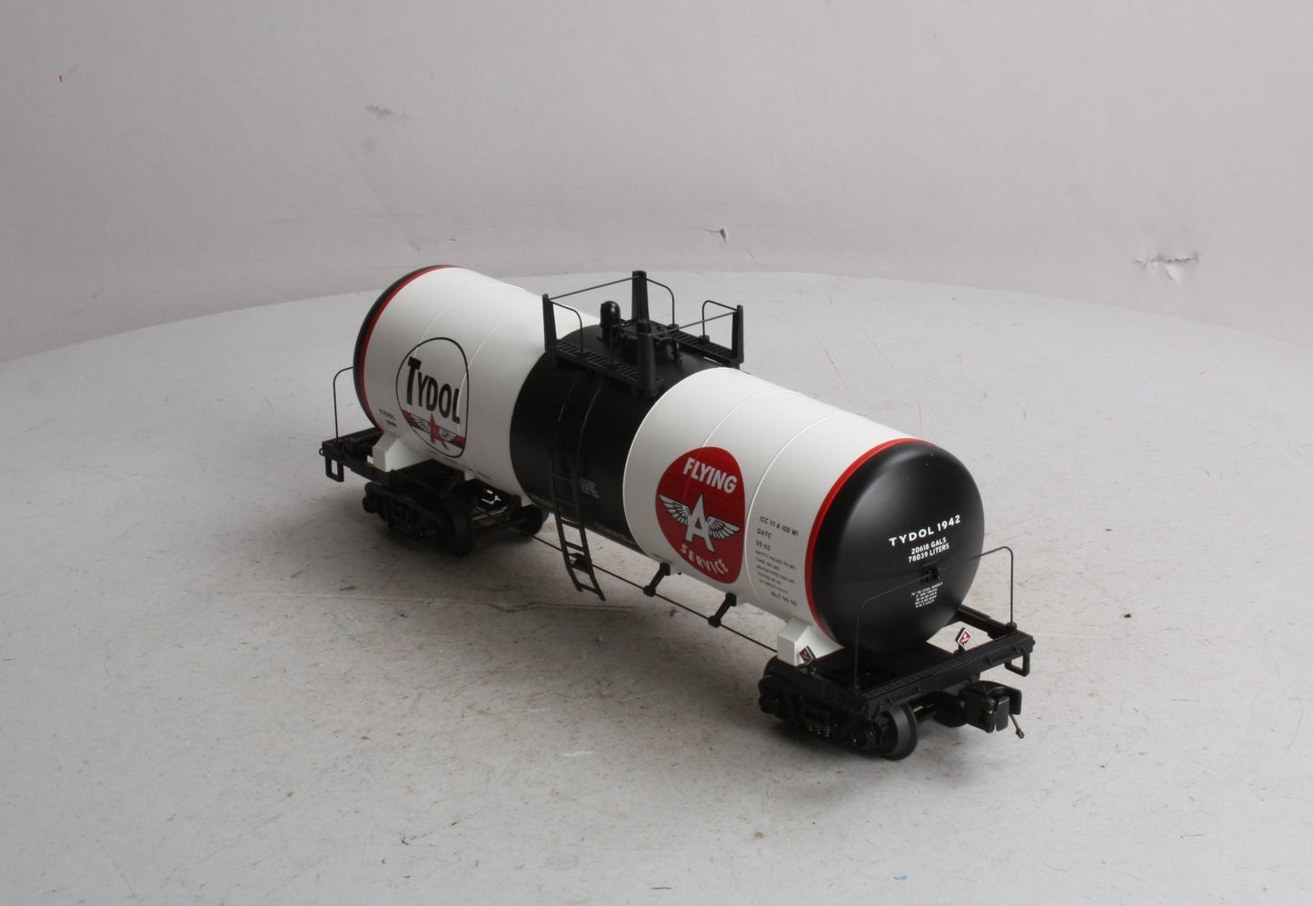 MTH 20-96122 O Gauge Tidewater Oil "Tydol Flying A Service" Tank Car #1942 LN/Box