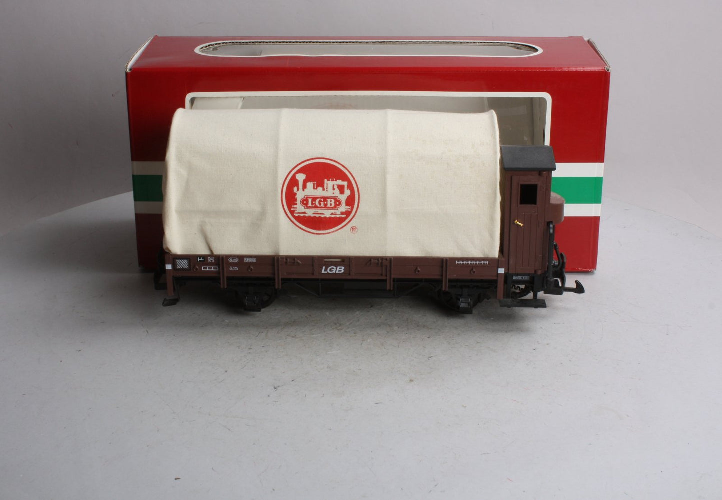 LGB 40130 LGB Flatcar with Covered Load LN/Box