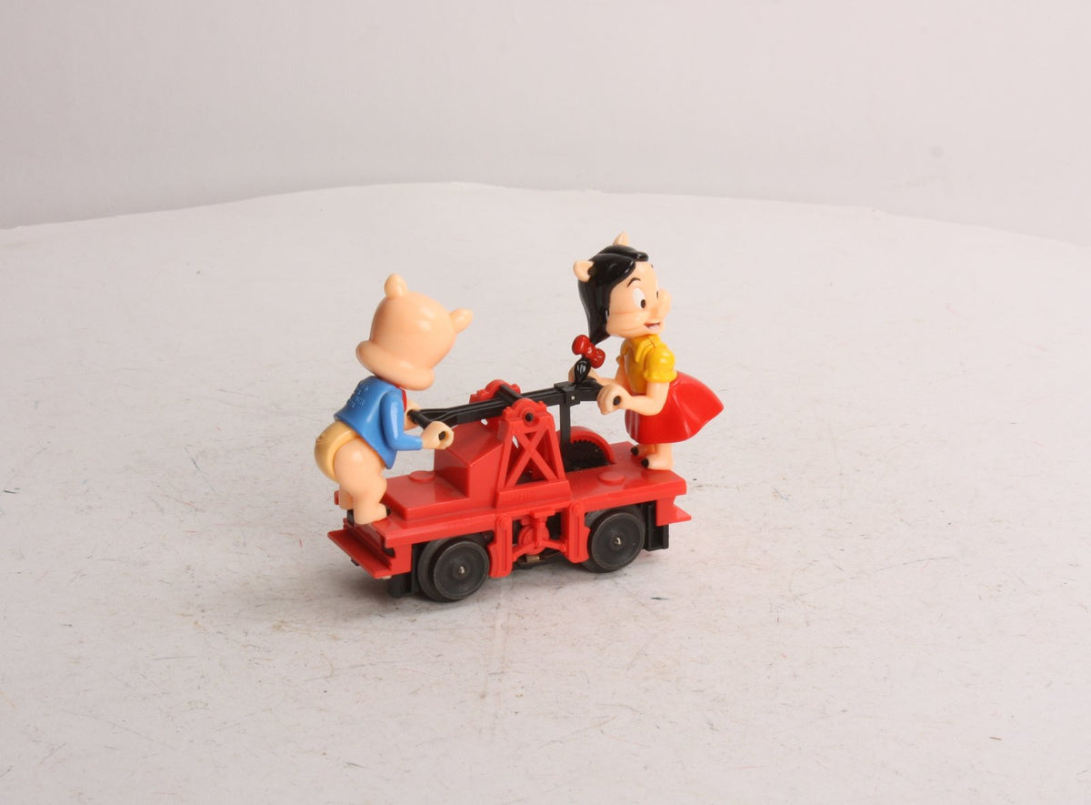 Lionel 6-18434 O Gauge Porky & Petunia Operating Handcar LN/Box