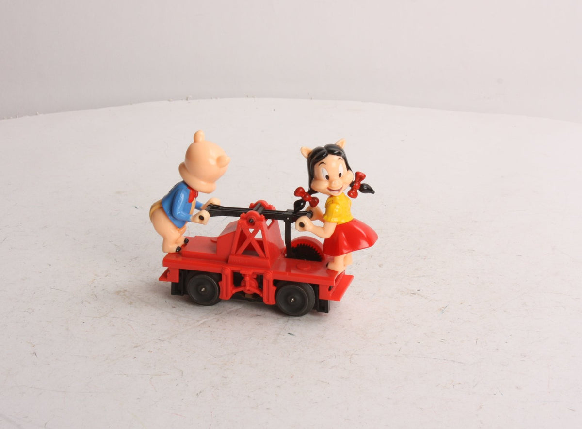 Lionel 6-18434 O Gauge Porky & Petunia Operating Handcar LN/Box