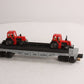 Lionel 6-16907 Flatcar with 2 Farm Tractors (1 is missing) LN/Box