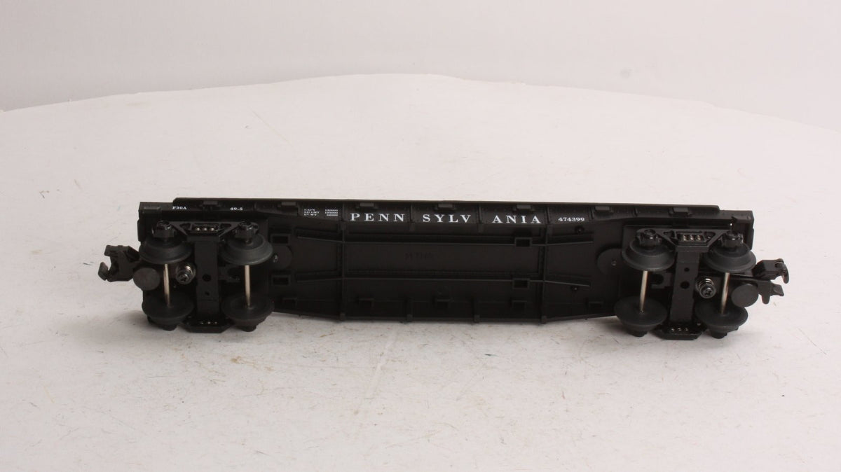 MTH 30-7626 O Gauge Pennsylvania Railroad Flatcar w/ Trailer #474399 LN/Box