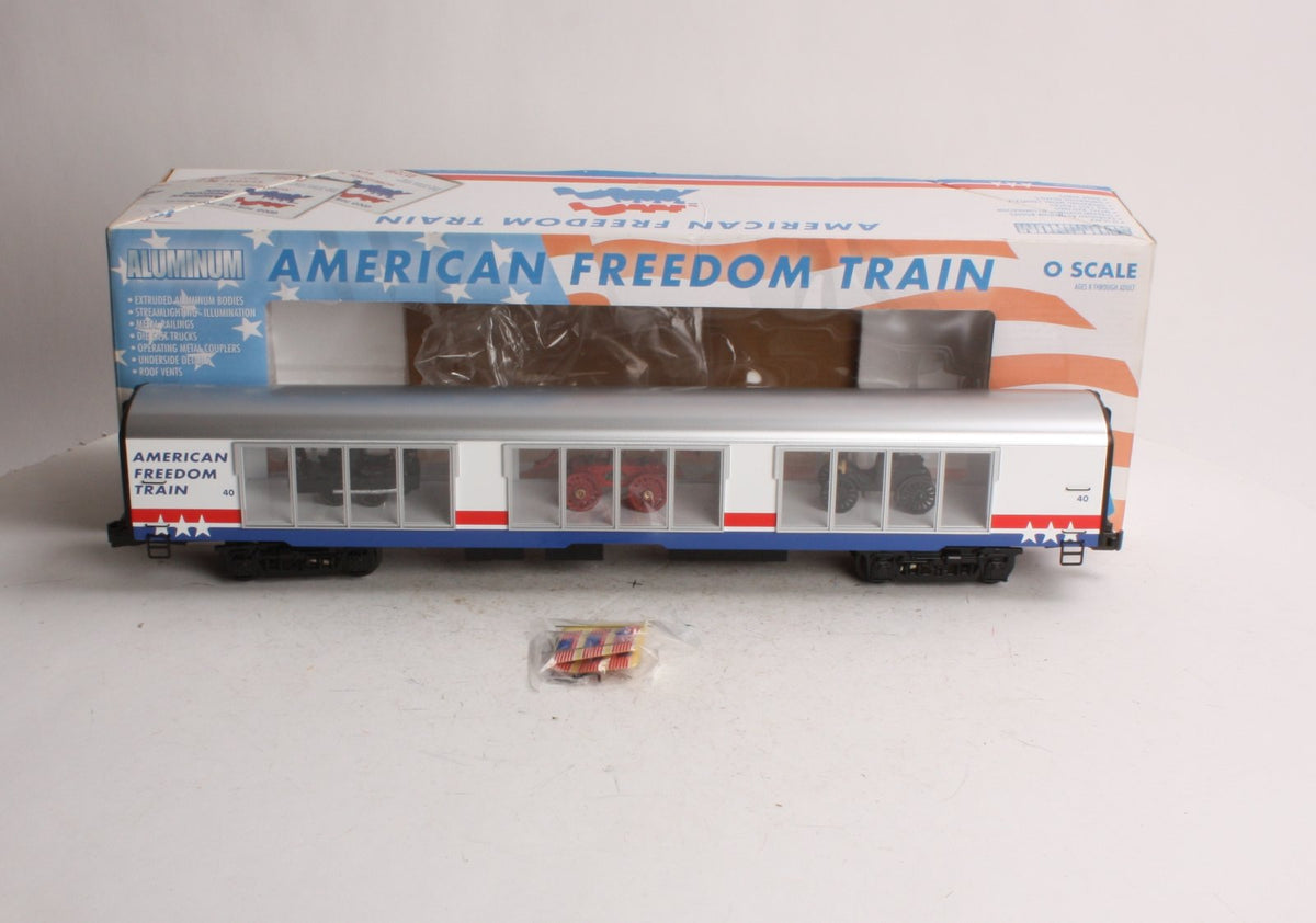 K-Line k4601-30040 O American Freedom Train 18" Aluminum Showcase Car #40 LN/Box