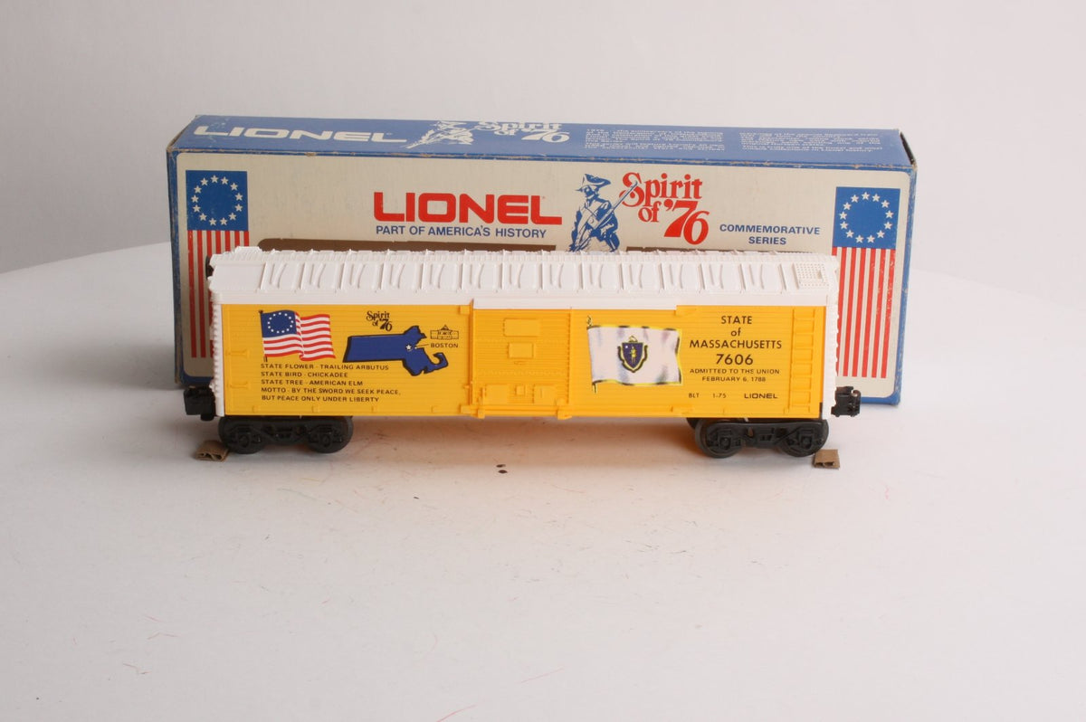 Lionel 6-7606 O Gauge State of Massachusetts Boxcar #7606 LN/Box