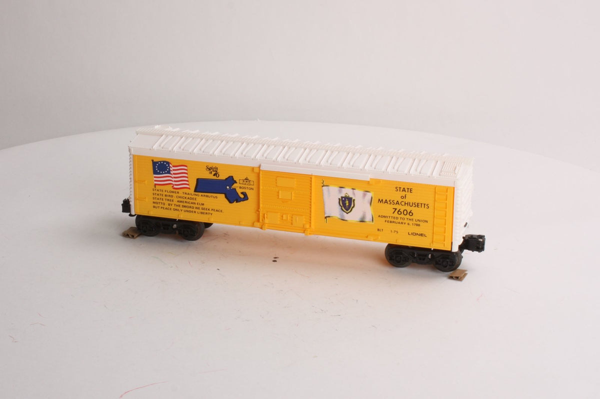 Lionel 6-7606 O Gauge State of Massachusetts Boxcar #7606 LN/Box