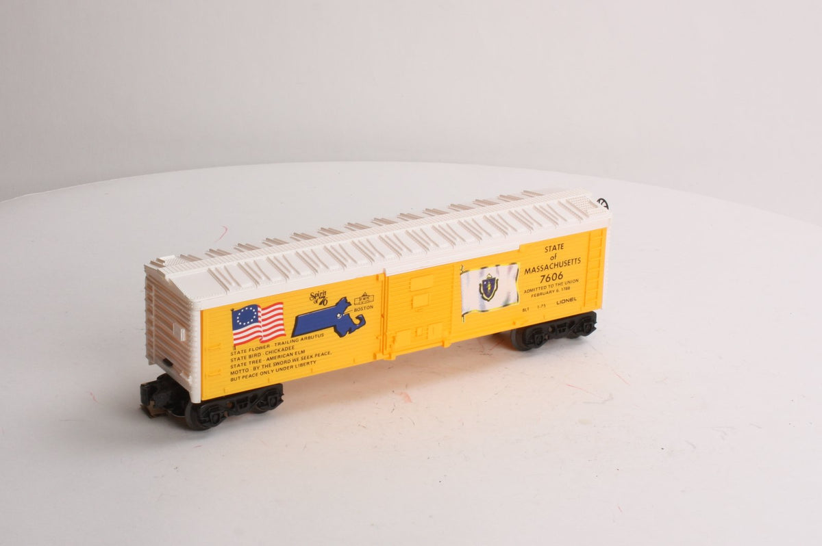 Lionel 6-7606 O Gauge State of Massachusetts Boxcar #7606 LN/Box