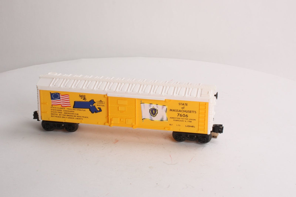 Lionel 6-7606 O Gauge State of Massachusetts Boxcar #7606 LN/Box