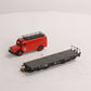 Marklin 48755 HO Scale Heavy Duty Flatcar w/Fire Truck LN/Box