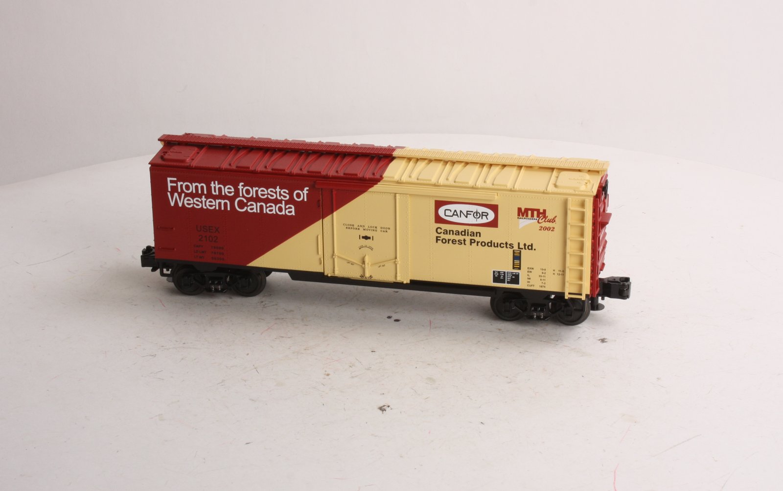 MTH 20-94028 O Gauge MTHRRC 2002 Canfor Reefer Car #2102 LN/Box